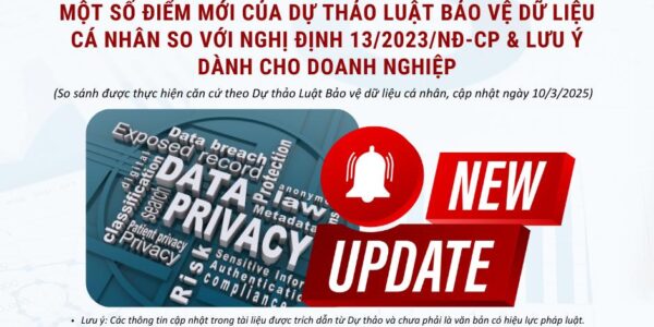 Một số điểm mới của Dự thảo Luật Bảo vệ dữ liệu cá nhân so với Nghị định 13/2023/NĐ-CP & Lưu ý dành cho doanh nghiệp