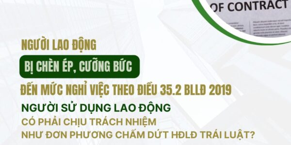 NLĐ bị chèn ép, ngược đãi đến mức nghỉ việc theo quy định tại Điều 35.2 BLLĐ 2019, NSDLĐ có phải chịu trách nhiệm như họ đơn phương chấm dứt HĐLĐ trái pháp luật?