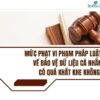 Mức phạt vi phạm pháp luật về bảo vệ dữ liệu cá nhân có quá khắt khe không?