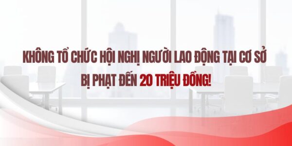 Không tổ chức Hội nghị người lao động tại cơ sở – bị phạt đến 20 triệu đồng!
