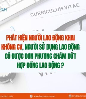 Phát hiện người lao động khai khống CV, người sử dụng lao động có được đơn phương chấm dứt hợp đồng lao động?