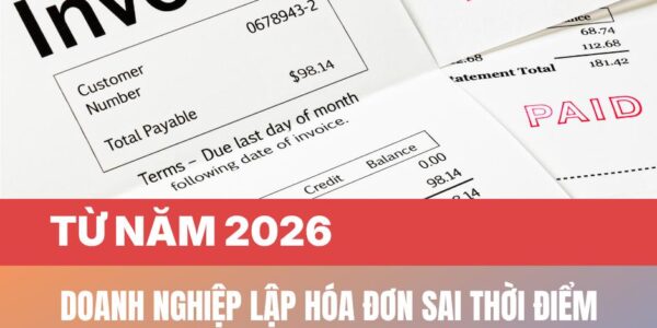 Từ năm 2026, doanh nghiệp lập hóa đơn sai thời điểm có thể bị phạt tới 70 triệu đồng