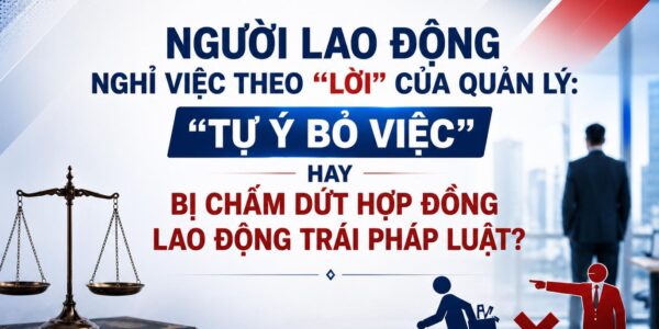 Người lao động nghỉ việc theo “lời” của quản lý: “Tự ý bỏ việc” hay bị chấm dứt hợp đồng lao động trái pháp luật?