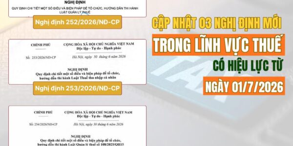 [Nóng] Các Nghị định mới hướng dẫn trong lĩnh vực thuế
