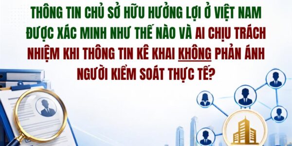 Thông tin chủ sở hữu hưởng lợi ở Việt Nam được xác minh như thế nào và ai chịu trách nhiệm khi thông tin kê khai không phản ánh người kiểm soát thực tế?